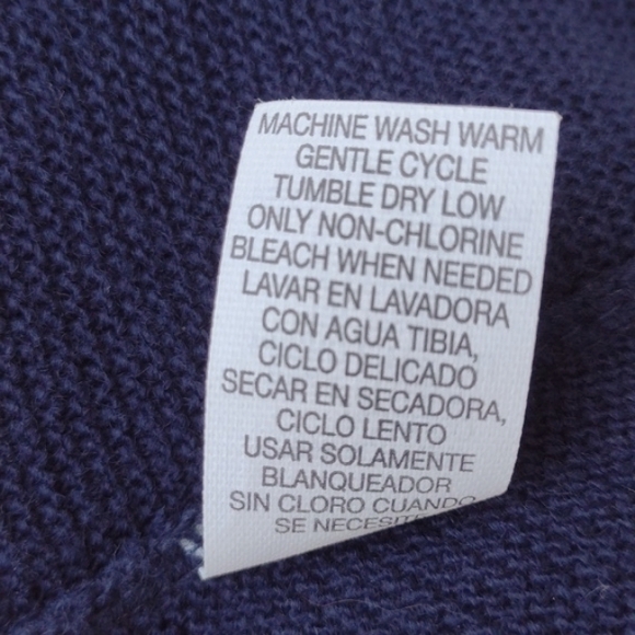 Vintage IZOD Navy Grandpa Cardigan 2XL - Picture 8 of 8